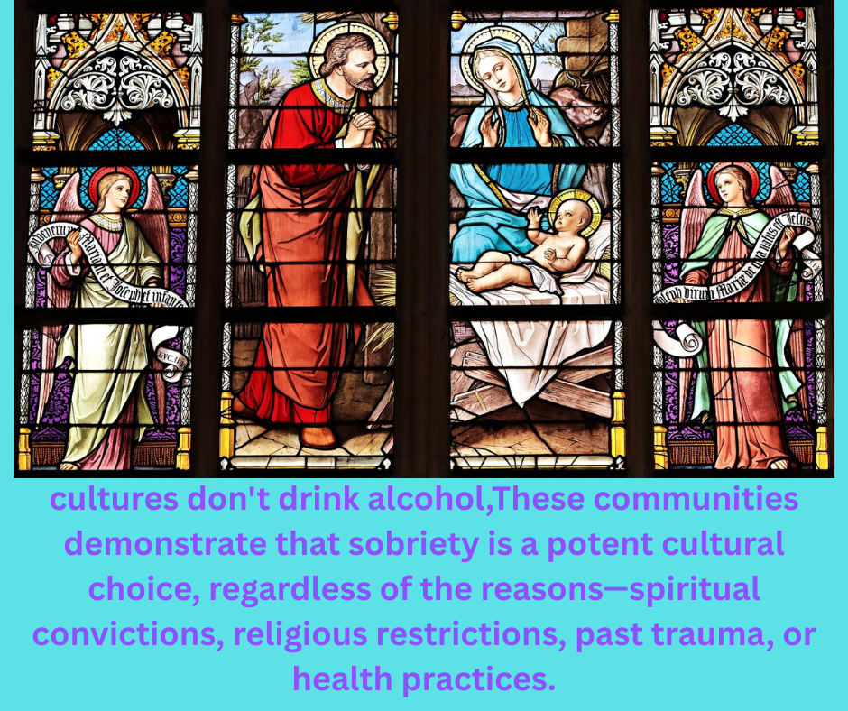 cultures don't drink alcohol