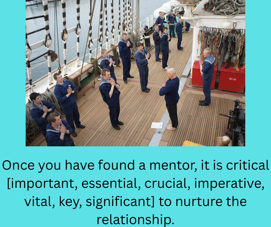 Once you have found a mentor