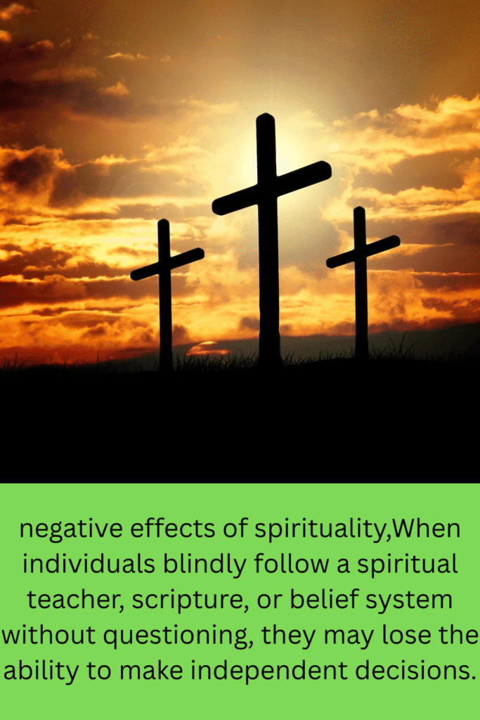 negative effects of spirituality